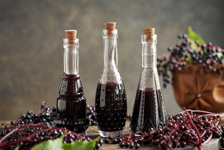 Non-alcoholic Elderberry Mead