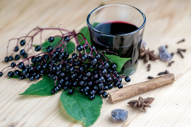 Non-alcoholic Elderberry Mead